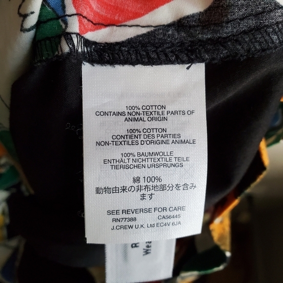 J. Crew Postcard Print Skirt size 8 NWT - Picture 6 of 7